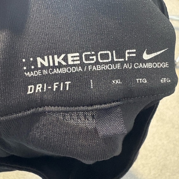 Nike‎ Golf Dri-fit Black Quarter-Zip Pullover Men's Size XXL 2XL - Picture 8 of 8